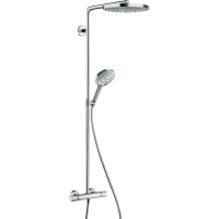 HG Raindance Select S Душевая система Showerpipe: верх.душ 240 2jet, ручн.душ, шланг, термостат, цвет: хром HG Raindance Select S Душевая система Showerpipe: верх.душ 240 2jet, ручн.душ, шланг, термостат, цвет: хром