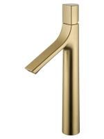 Смеситель для раковины высокий WONZON & WOGHAND The ONE, Брашированное золото (WW-H1011-BG)