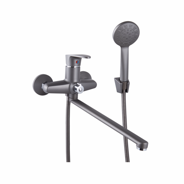 Смеситель для ванны PLstart PL2205-17, графит