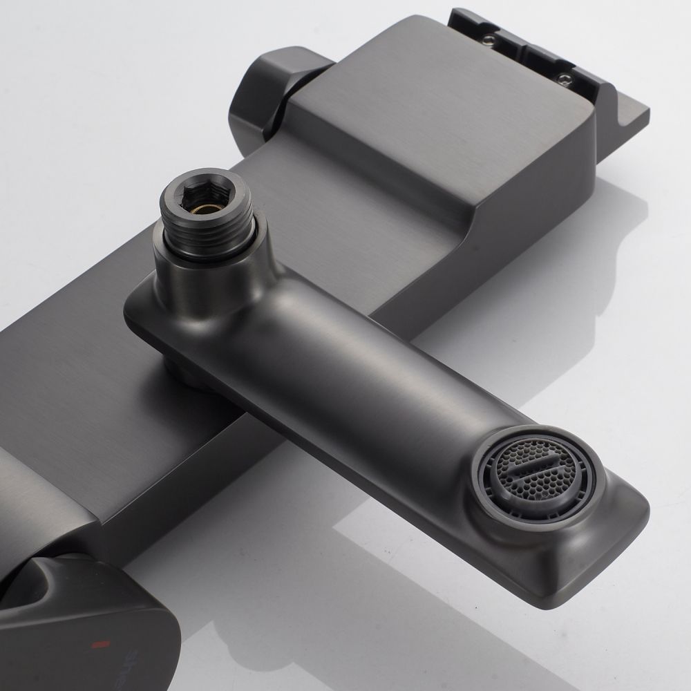 Душевая система Shevanik S4226T, оружейная сталь