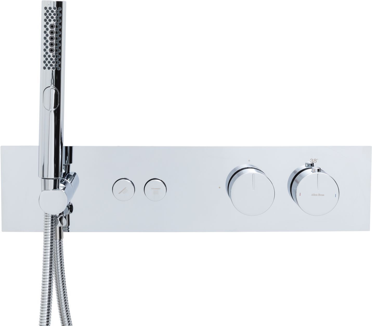 Смеситель для ванны Allen Brau Liberty 5.33010-00 (с внутренней частью, 2 хода) хром, артикул 5.33010-00