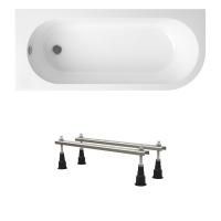 Комплект 2 в 1 Lavinia Boho Art II S1-3713170L, акриловая ванна 170x72,5 см (левый разворот), усиленные металлические ножки с монтажным набором