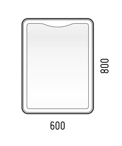 Зеркало LED "Орли 600х800", сенсор Зеркало LED "Орли 600х800", сенсор