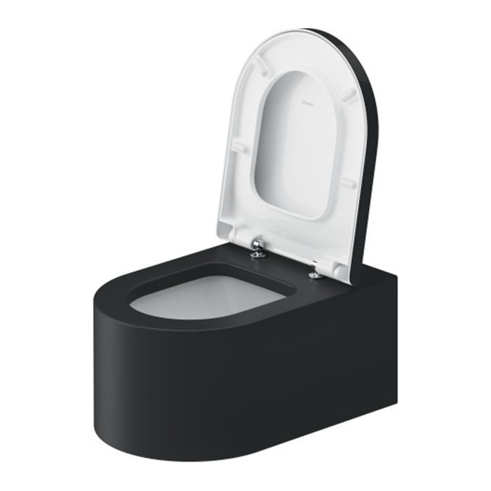 Duravit  Millio Унитаз подвесной  декор &quot;Smooth&quot;  370х570 мм, крепление в компл.,цвет темно-серый матовый