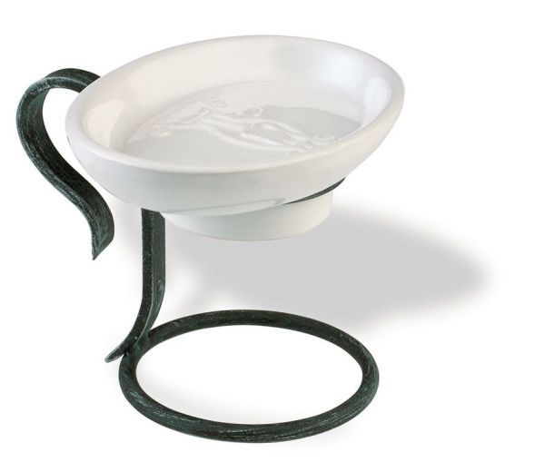 Stil Haus Flora, настольная керамическая мыльница, цвет античный черный