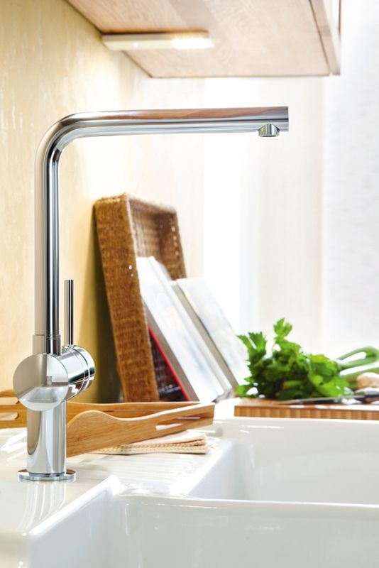 Смеситель для кухни GROHE Minta с L-изливом, хром (31375000) Смеситель для кухни GROHE Minta с L-изливом, хром (31375000)