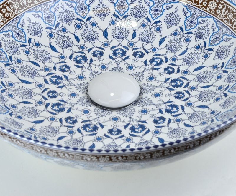 Донный клапан Bronze de Luxe 1001/1W, белый, артикул 1001/1W