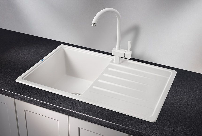 Кухонная мойка GRANULA Standart (7602, БЕЛЫЙ), артикул 7602, БЕЛЫЙ