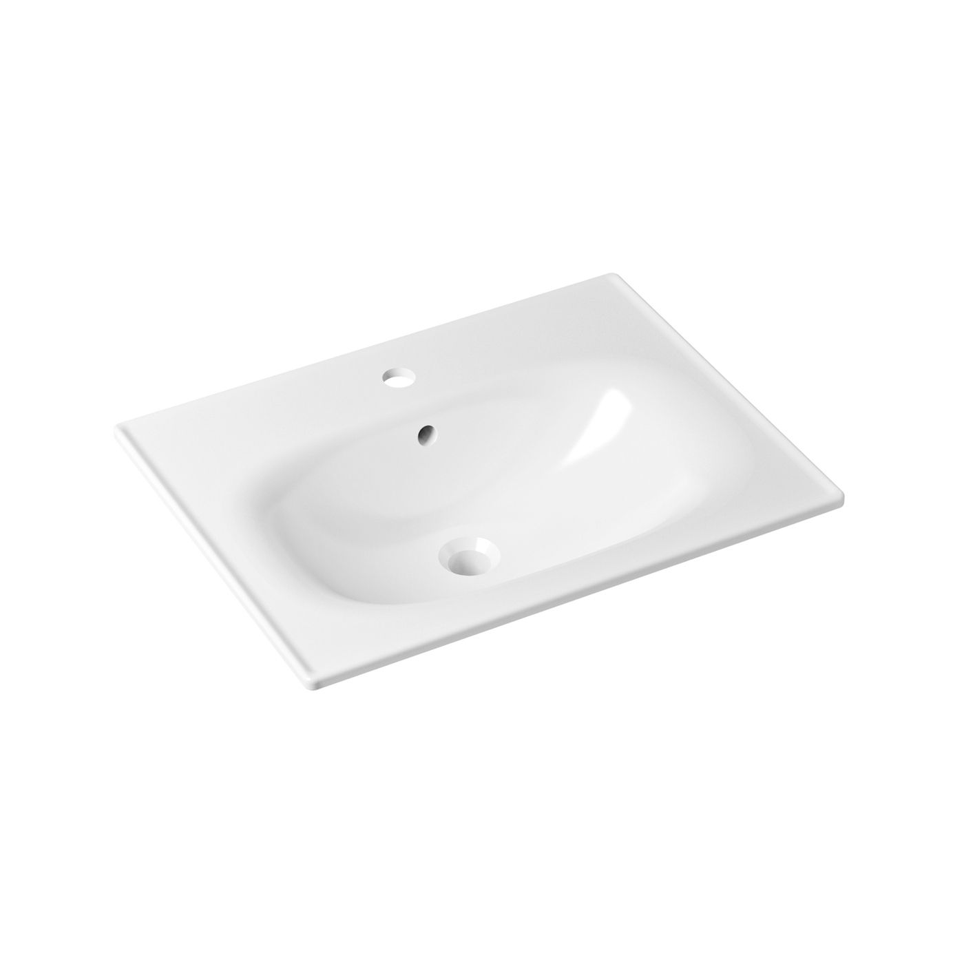 Раковина врезная для ванной комнаты Lavinia Boho Bathroom Sink 33312010, умывальник из фарфора, ширина 60 см