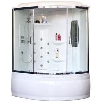 Душевая кабина Royal Bath ALP 140x95 RB140ALP-T-CH-L с гидромассажем стекло прозрачное задние стенки Белые Душевая кабина Royal Bath ALP 140x95 RB140ALP-T-CH-L с гидромассажем стекло прозрачное задние стенки Белые