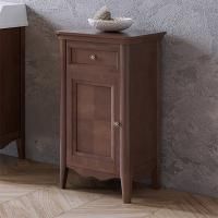 TW Veronica, Тумба 50.2/45*40/37.4*h86.7см, 1 распашная дверка 1 выдвижной ящик, доводчики Blum (петли слева-SX), цвет: noce, ручки: Riflesso бронза TW Veronica, Тумба 50.2/45*40/37.4*h86.7см, 1 распашная дверка 1 выдвижной ящик, доводчики Blum (петли слева-SX), цвет: noce, ручки: Riflesso бронза