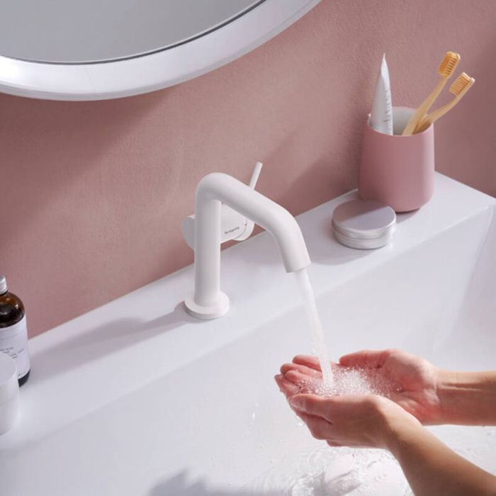 Смеситель для раковины, Hansgrohe, Tecturis S, CoolStart EcoSmart+, тип открывания воды-однорычажный, тип регулирования воды-керамический картридж, монтаж-на раковину/столешницу, отверстия для монтажа-1, высота, мм-161, вынос излива, мм-130, тип излива-не Смеситель для раковины, Hansgrohe, Tecturis S, CoolStart EcoSmart+, тип открывания воды-однорычажный, тип регулирования воды-керамический картридж, монтаж-на раковину/столешницу, отверстия для монтажа-1, высота, мм-161, вынос излива, мм-130, тип излива-не