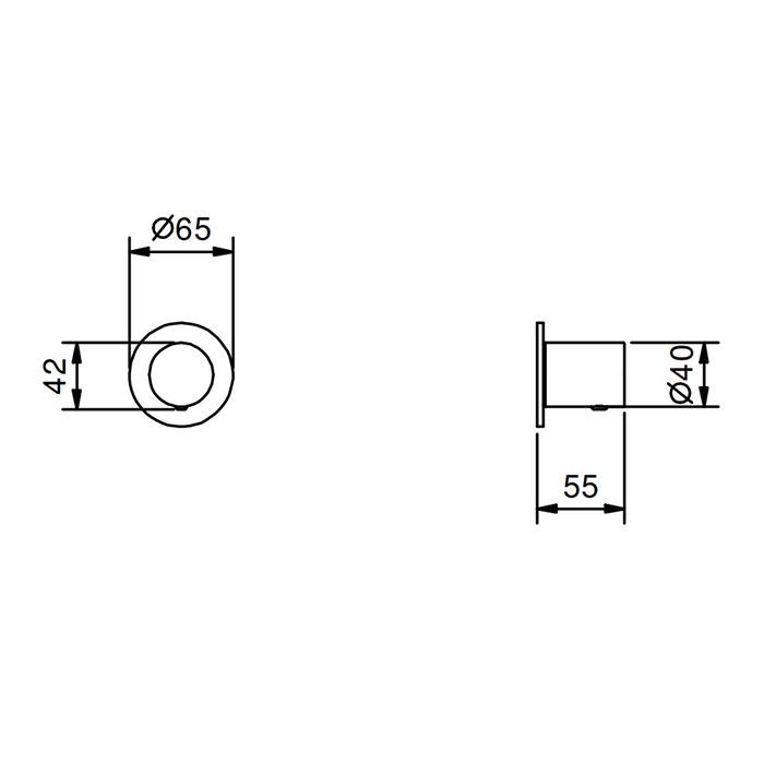 Вентиль, Fantini, Nostromo, тип вентиля-запорный, 3/4", тип установки-настенный встраиваемый, внутренняя часть-необходимо заказать, цвет-хром