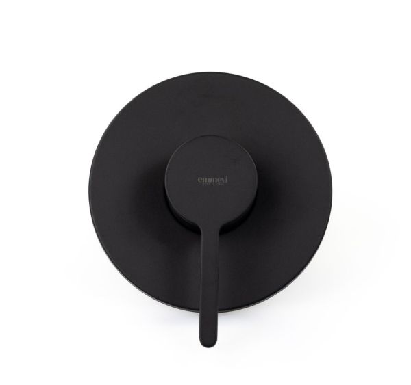 Emmevi Filobrass, однорычажный (со стержнем) встраиваемый смеситель для душа, цвет черный матовый