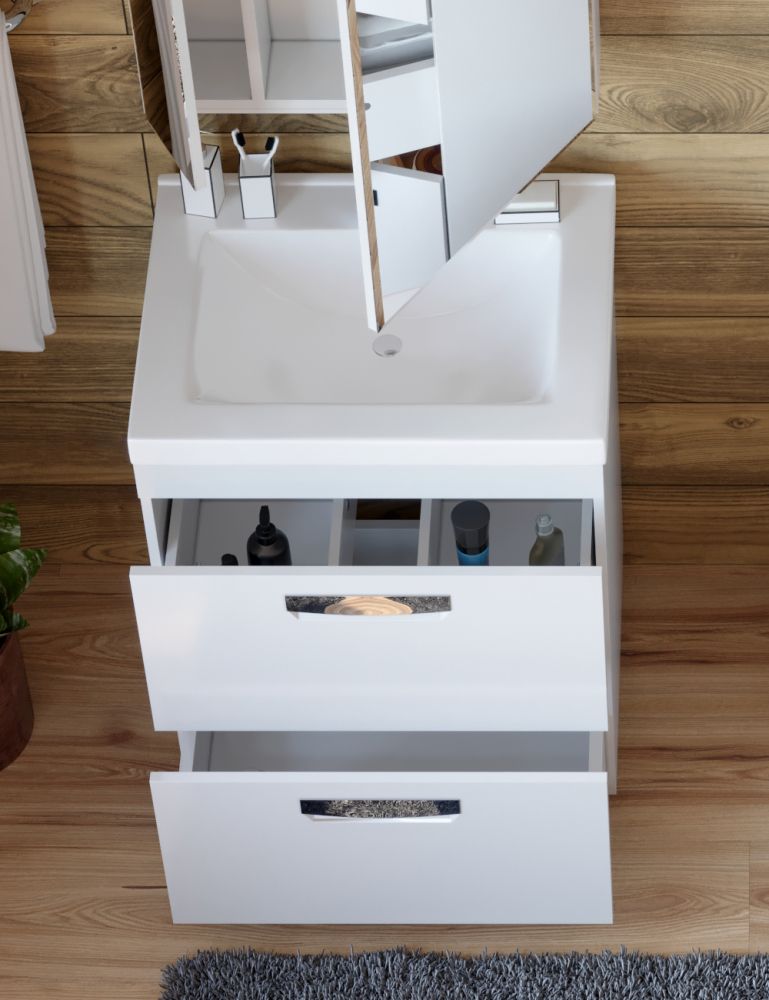 Тумба под раковину напольная VIGO Plaza tn.PLA.FOS.60.2Y, 60 см, артикул tn.PLA.FOS.60.2Y