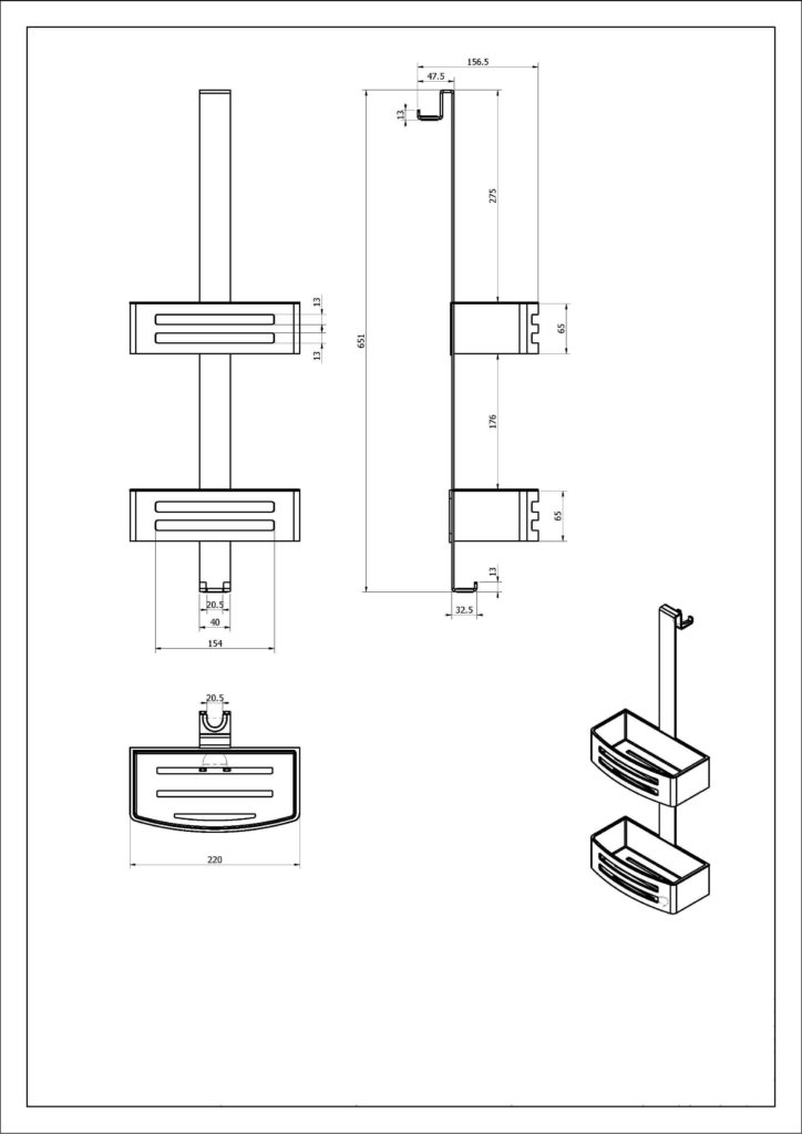Аксессуар для ванных комнат Black&White SN-5564