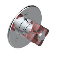 THG PETALE DE CRISTAL ROUGE Переключатель встраиваемый, внешняя часть, цвет хром