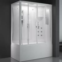 Душевой бокс SSWW WU103A R 150x85 c гидромассажем профиль Белый задняя стенка Белая