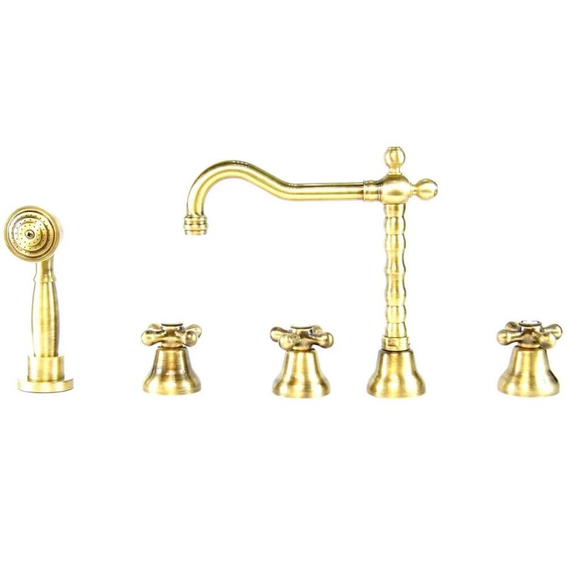 Смеситель на борт ванны Webert Armony AM730402065 Бронза