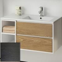 Тумба с раковиной SanVit Мэри-4 90 R kmery904 с фактурой под дерево подвесная Венге Тумба с раковиной SanVit Мэри-4 90 R kmery904 с фактурой под дерево подвесная Венге