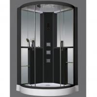 Душевая кабина Grossman GR-242 120x120 профиль Черный стекло прозрачное