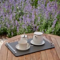 ADJ Поднос Asti, 42x36xH5 см., цвет: серый/черный, фурнитура графит