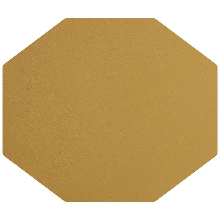 ADJ Шестиугольный плейсмат, 44,5x38 см., цвет: горчичный/оливковый
