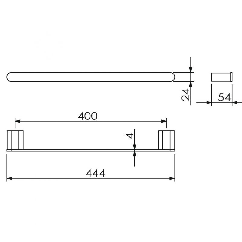 Полотенцедержатель Langberger Lugano 24001A Хром Полотенцедержатель Langberger Lugano 24001A Хром