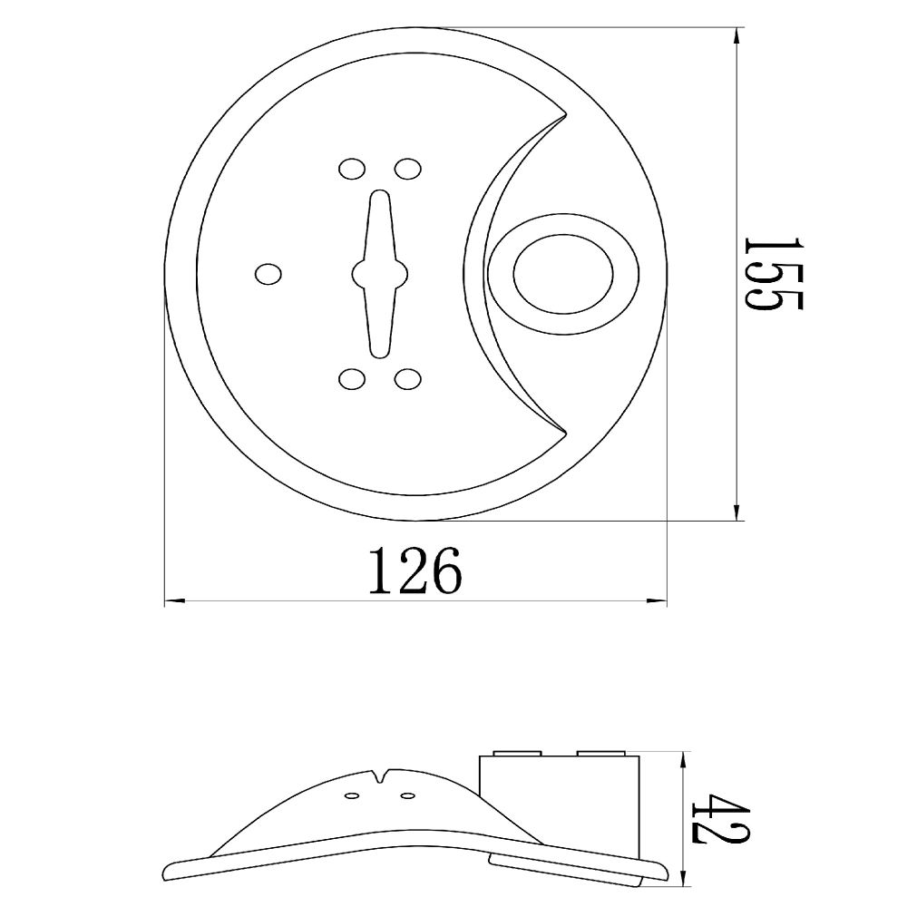 Мыльница для душевой штанги Savol S12-02, хром, артикул S12-02