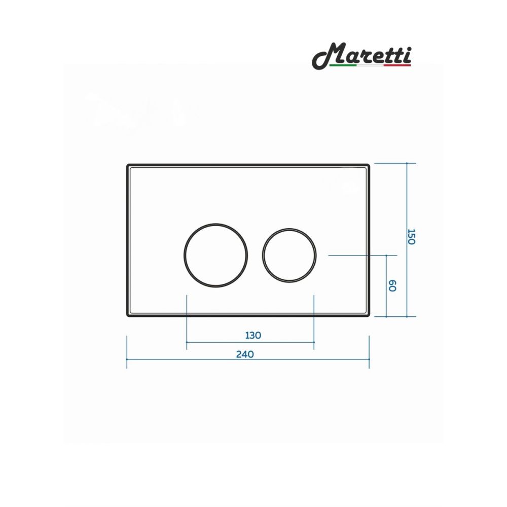 Клавиша смыва Maretti Elena AC12EA-560, черный