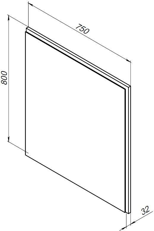 Зеркало Aquanet Nova Lite 75 дуб рустикальный LED Зеркало Aquanet Nova Lite 75 дуб рустикальный LED