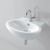 AZZURRA COMODA раковина подвесная с 1 отв. под смеситель 65х50см, цвет белый