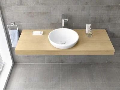 Раковина-чаша Metropole, круглая 45 см, c переливом, цвет белый