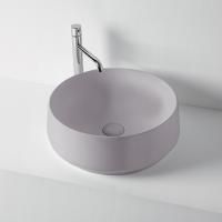 KERASAN F10 Раковина накладная D43 см, H 16 см, без отв под смеситель, цвет Ferro matt