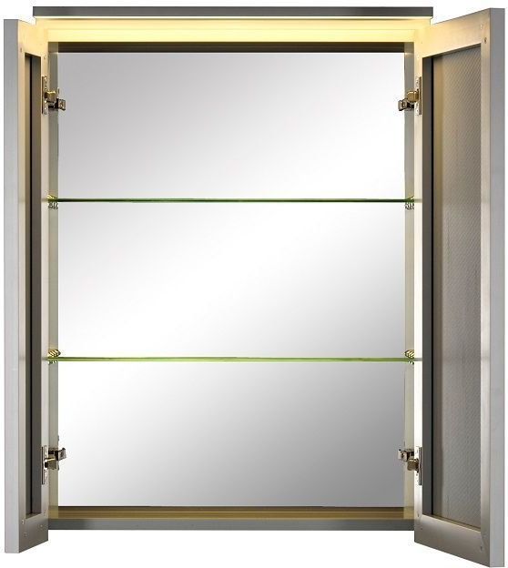 Зеркало-шкаф De Aqua 60 серебро