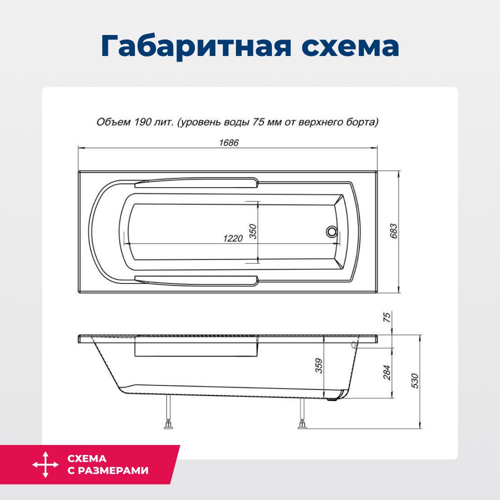 Акриловая ванна Aquanet Extra 170x70 (с каркасом) Акриловая ванна Aquanet Extra 170x70 (с каркасом)