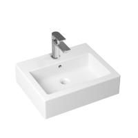 Комплект 2 в 1 Lavinia Boho Bathroom Sink 21510379, накладная фарфоровая раковина 50.5 см, смеситель