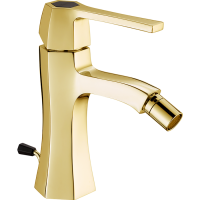 Смеситель для биде, Cisal, Chérie, тип открывания воды-однорычажный, тип регулирования воды-керамический картридж, отверстия для монтажа-1, высота, мм-160, вынос излива, мм-109, донный клапан-есть, тип подводки-гибкая, стандарт подвода воды-3/8", цвет-Gol