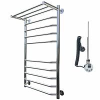 Электрический полотенцесушитель Тругор Браво 2 элТЭН 100x50 с полкой Хром