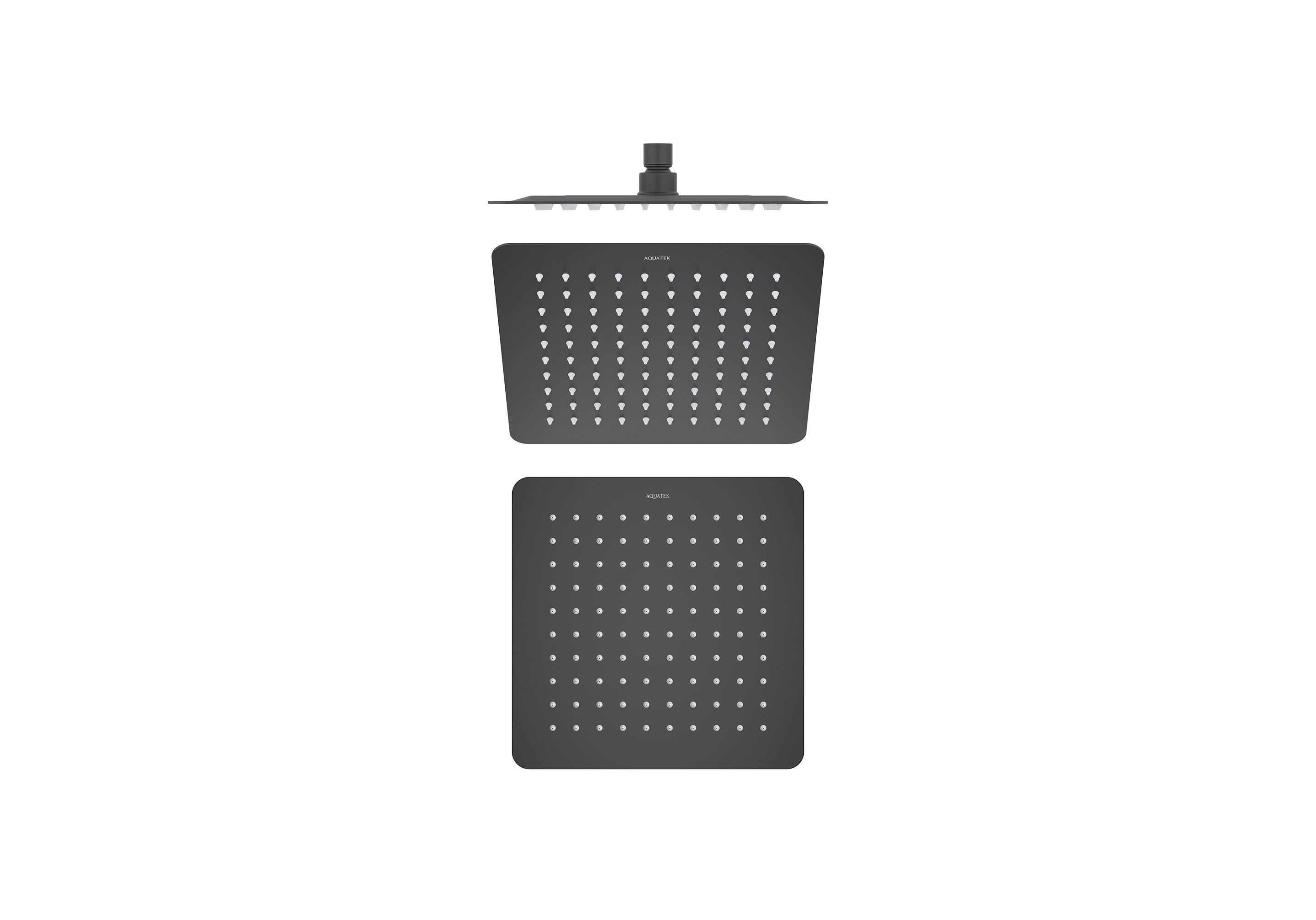 Квадратный верхний душ  250*250*2 мм AQUATEK, матовый черный AQ2072MB Квадратный верхний душ  250*250*2 мм AQUATEK, матовый черный AQ2072MB