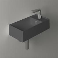 SIMAS AGILE Раковина подвесная 50х27 см, правая , с 1 отв под смеситель,цвет antracite  matt