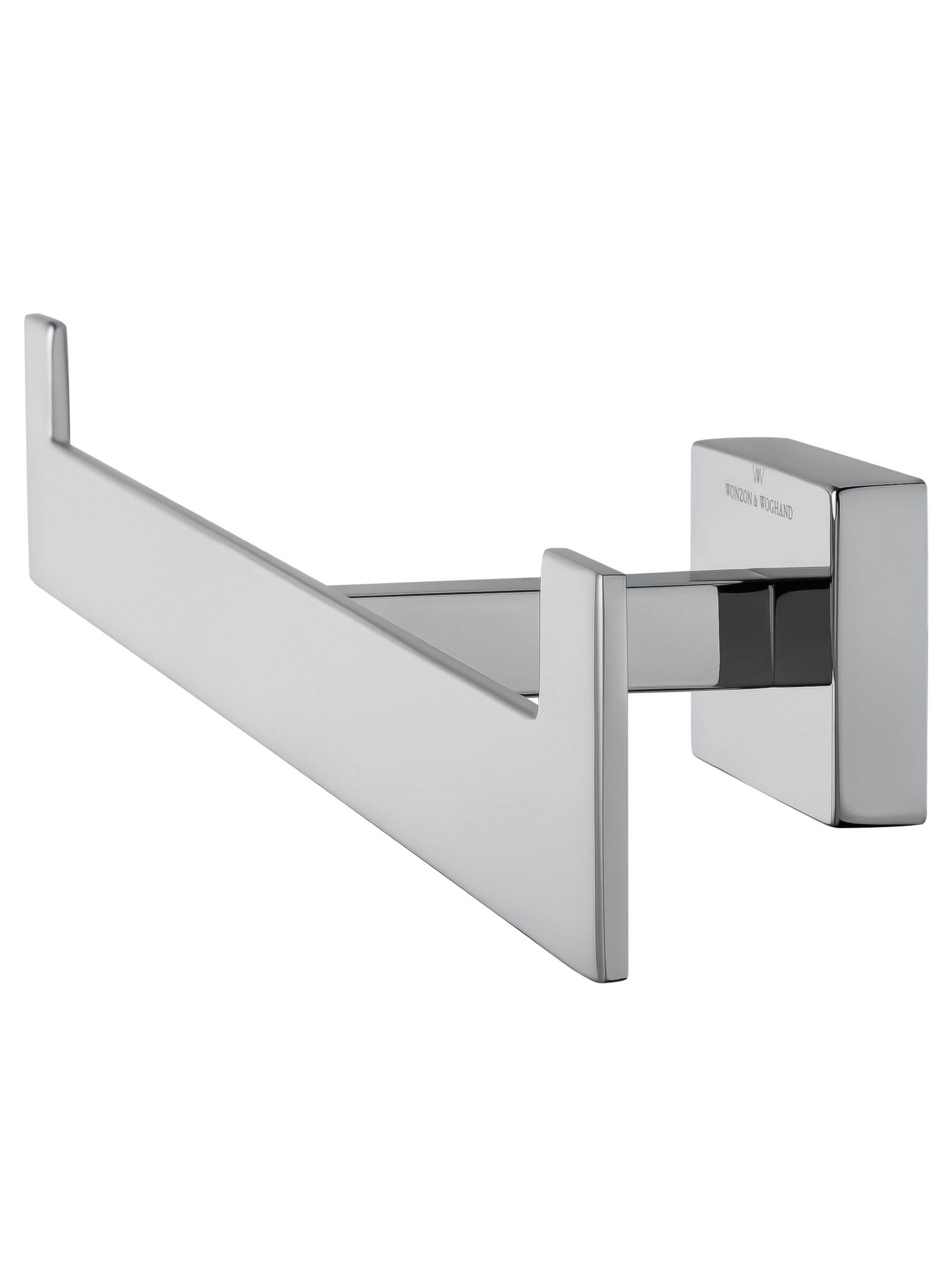 Двойной держатель для туалетной бумаги с полкой WONZON & WOGHAND FLAT, Хром (WW-9746)