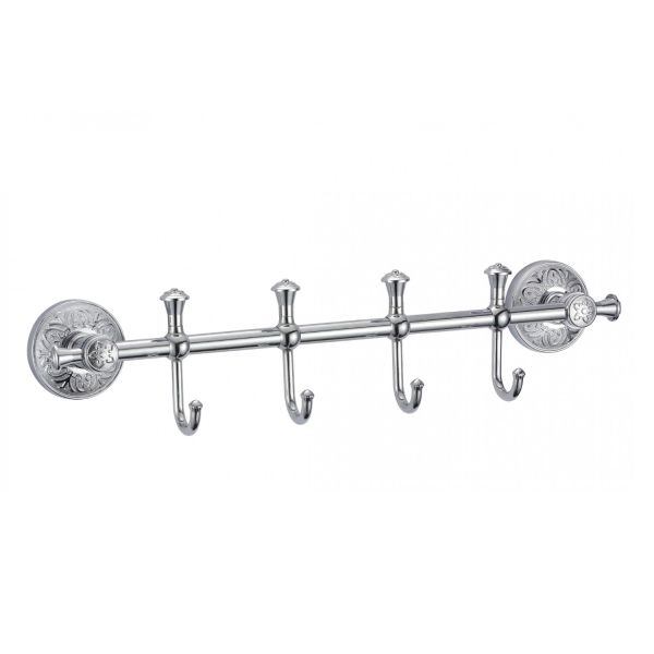 Планка с крючками Savol S-005874A, хром