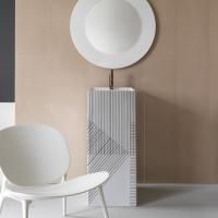 Laufen Kartell Свободност раковина 375х435х900мм без перелива, с 1 отв. под смеситель, цвет: с черными линиями