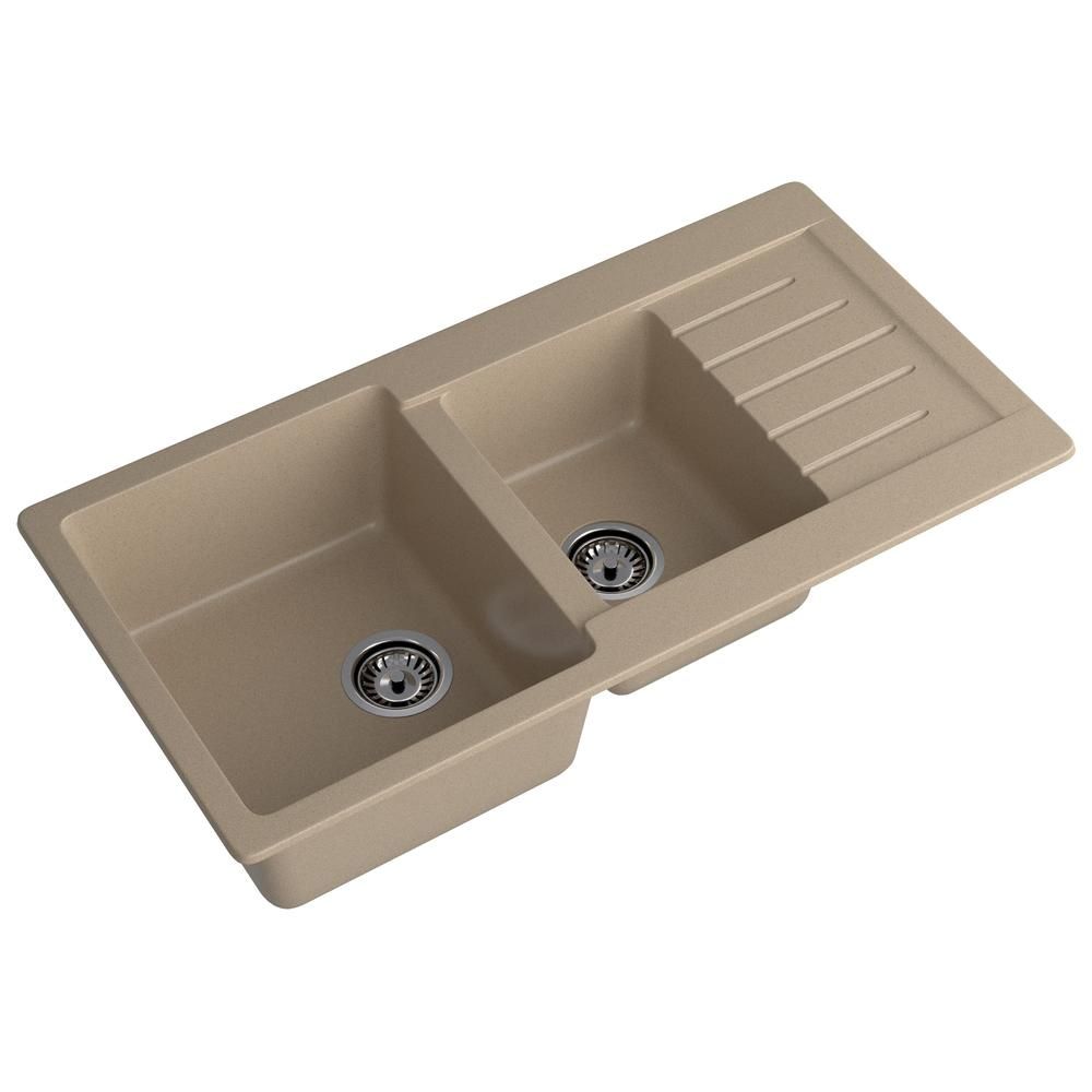 Кухонная мойка GranFest PRACTIK 980KL, песок, артикул P-980KL песочный