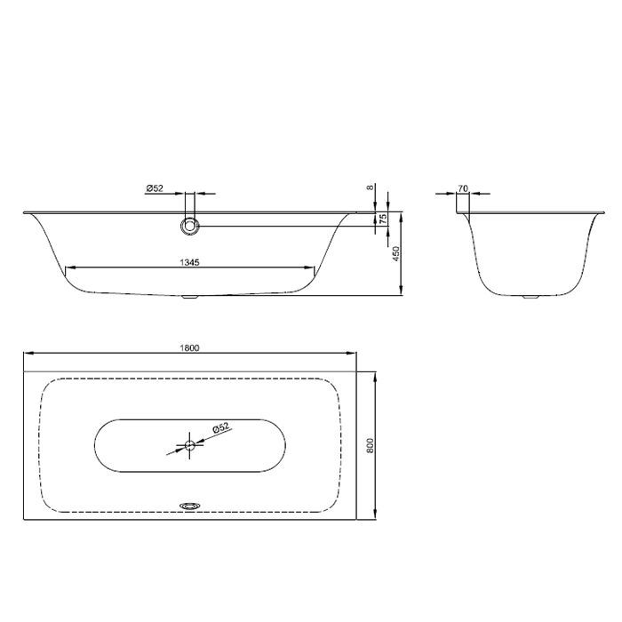 Опора для ванны, Bette, универсальная, комплект-2 штуки