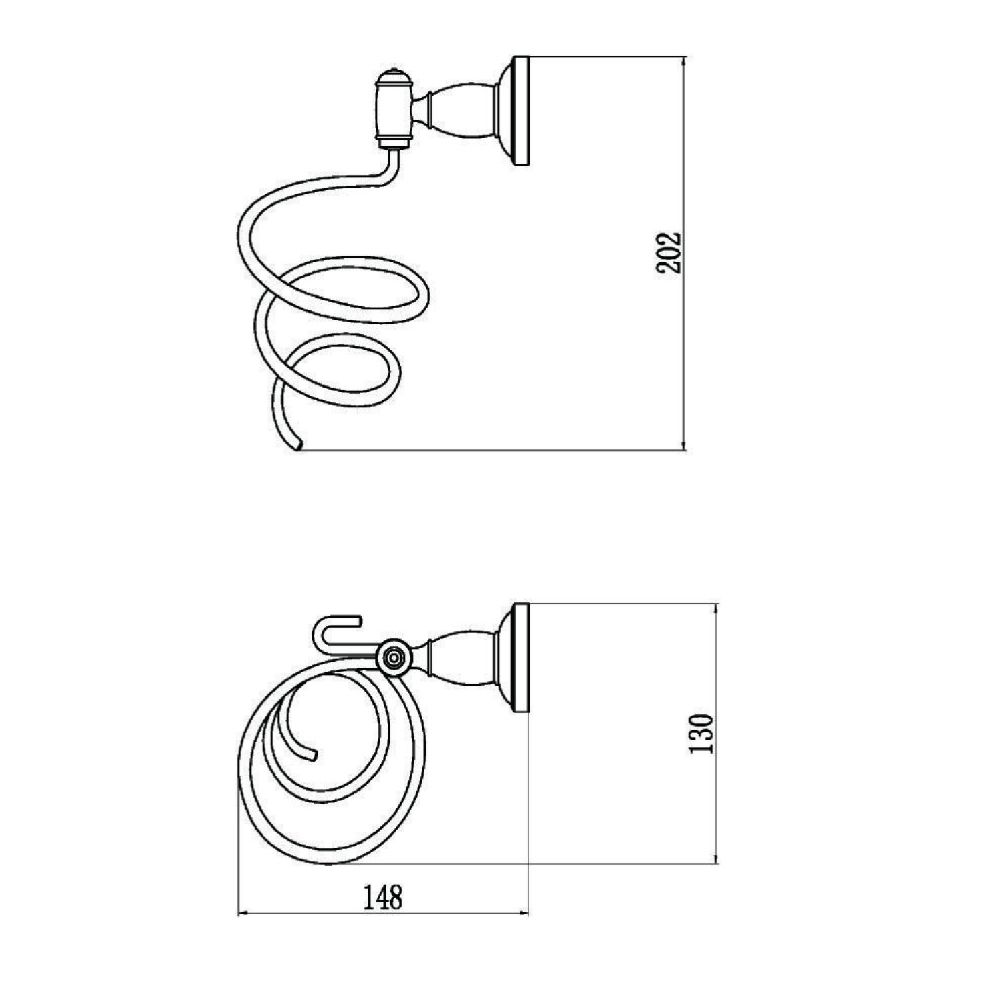Держатель для фена Savol S-006633H, черный, артикул S-006633H