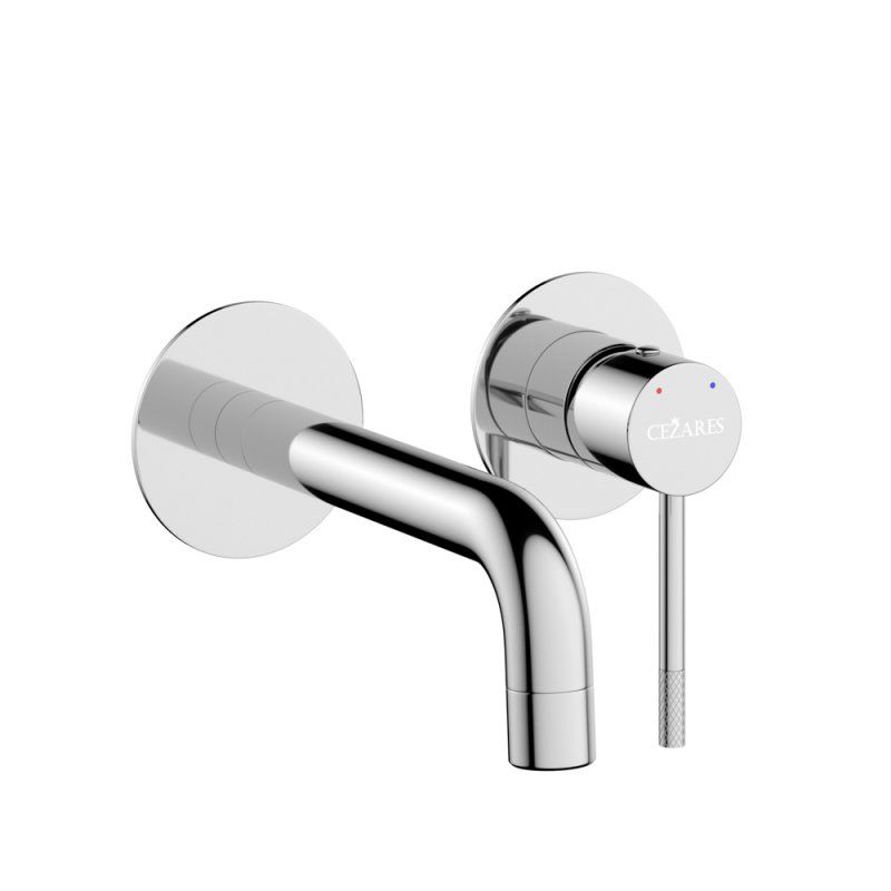 RELAX-BLI2-1-GM-W0 Смеситель для раковины встраиваемый с внутренней частью, без донного клапана, оружейная сталь, артикул RELAX-BLI2-1-GM-W0