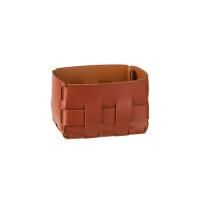 Colombo Adj Корзинка Mini Bottega, 12x19H13 см, цвет: бордо/коньяк Colombo Adj Корзинка Mini Bottega, 12x19H13 см, цвет: бордо/коньяк