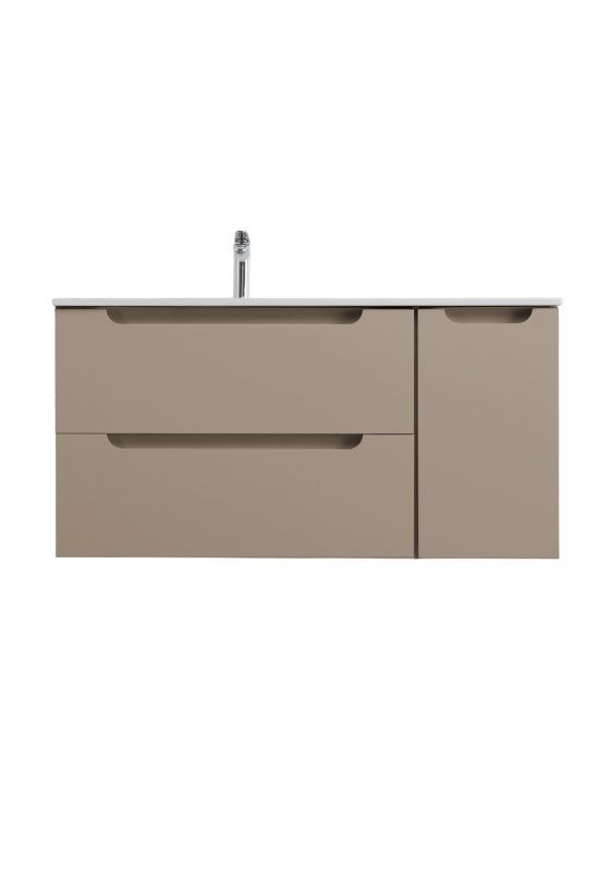 ETNA База под раковину подвес. с двумя выкат. ящ. и одной распаш. дверцей, правосторонн., Еловый Мат., 1000x455x500, ETNA-1000-2C-1A-SO-VO-R, артикул ETNA-1000-2C-1A-SO-VO-R